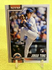 Jonah Tong RC 2026 Topps Series 1 #4 ROOKIE CARD - New York Mets