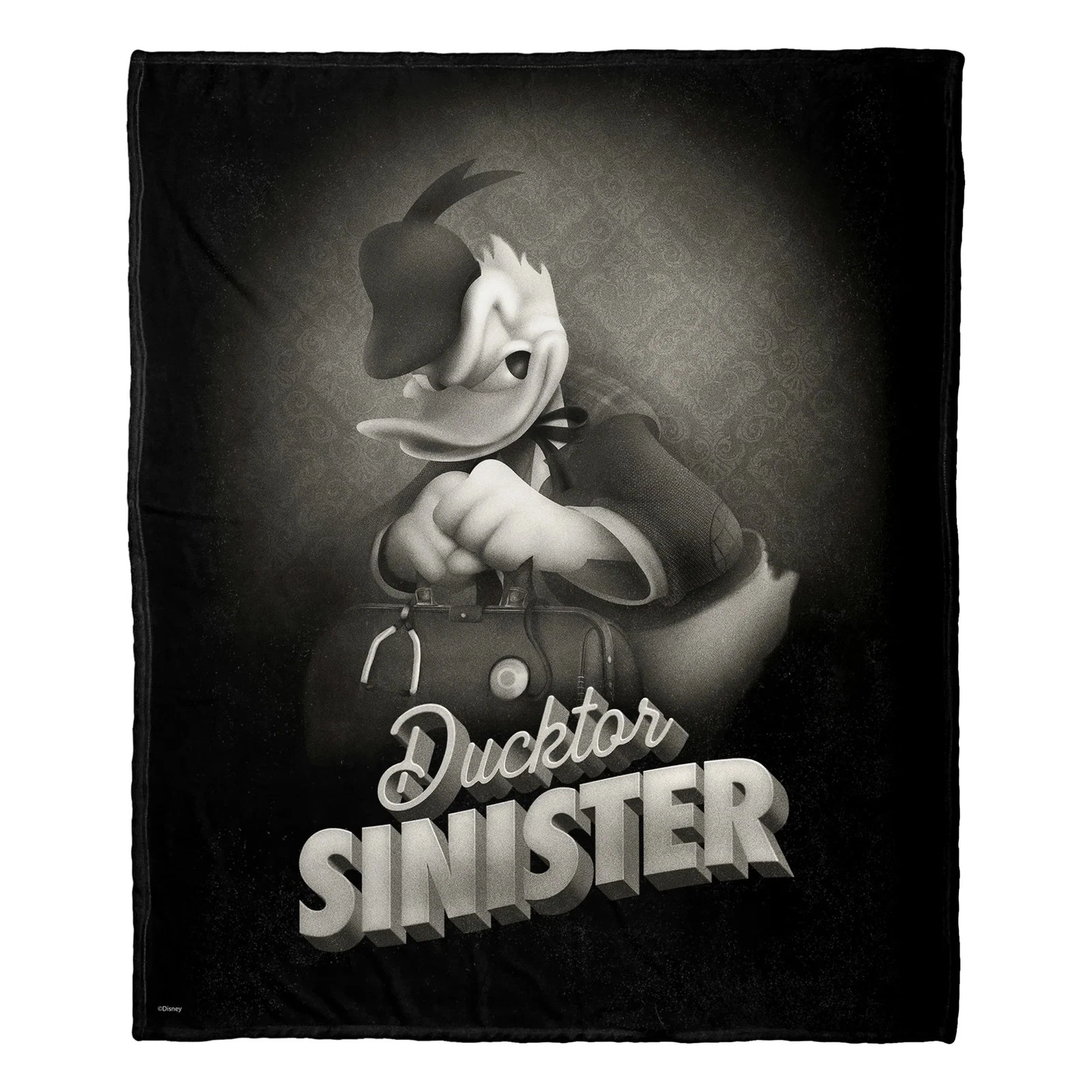 Disney Mickey Mouse Sinister Duck Disneyland Fleece Blanket