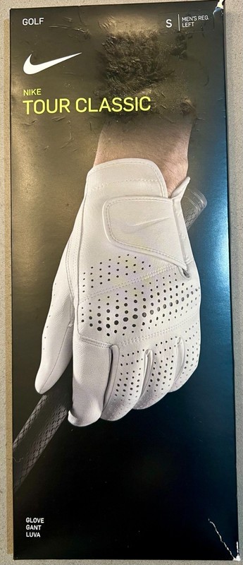 NIKE TOUR CLASSIC Golf Left Glove  White  MENS SZ Small  NEW