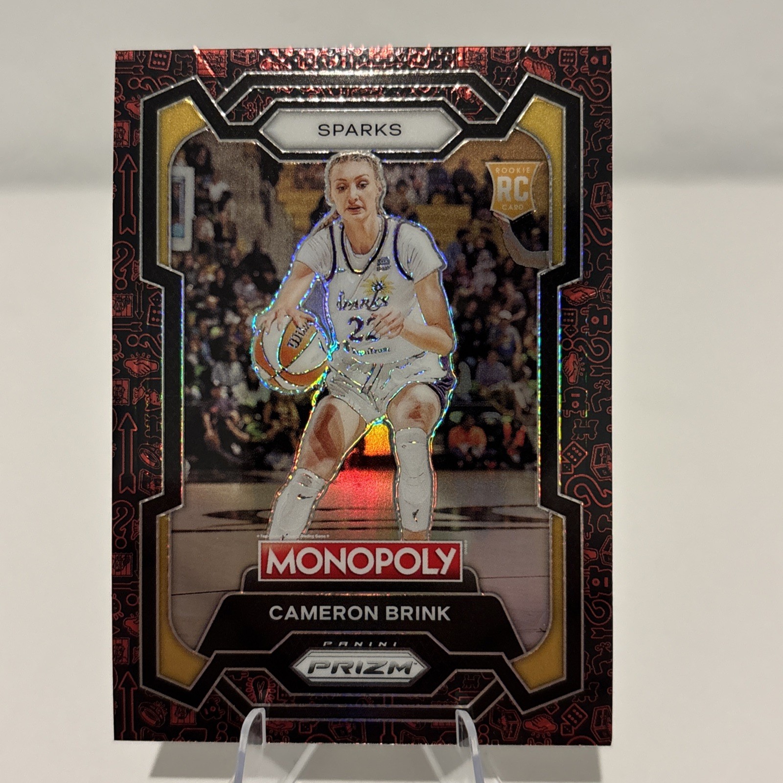 2024 Panini Prizm Monopoly WNBA Cameron Brink Red Classic Icons #39