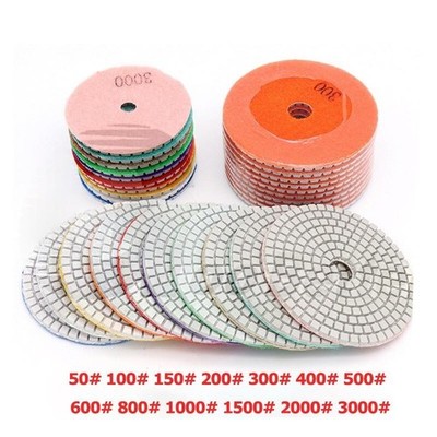 Diamond Polishing Pads 3 inch 4 inch Wet/Dry Granite Stone Glass Concrete Marble