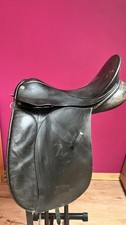 Dressursattel  Euroriding, Diamant Spring Tree, schwarz, 17 Zoll, gebraucht