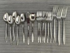Sohnaco Atomic 17 Piece Lot Stainless Steel Unique Design MCM Vintage Japan
