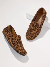 Talbots Parker Suede Moccasins Printed Brand New Freeship NO IMPORT FEES
