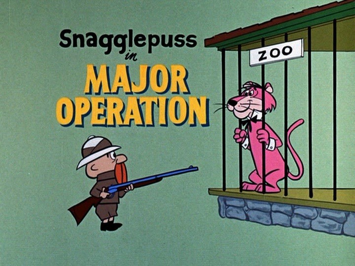 16MM FIRST EVER SNAGGLEPUSS HANNA BARBERA CARTOON MAJOR OPERATION ORIGINAL PRINT