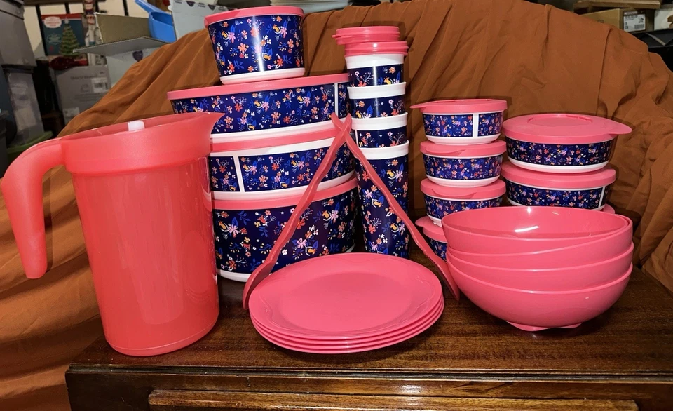 Juego completo Tupperware Falling For Floral Foto 2 de 2