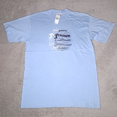 Hurley International T-shirt Mens Large Blue Spellout Logo Y2k Elliot Stained
