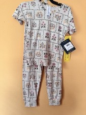 Modern Moments by Gerber 2pc Floral Mauve 4T Cotton Pajama Set