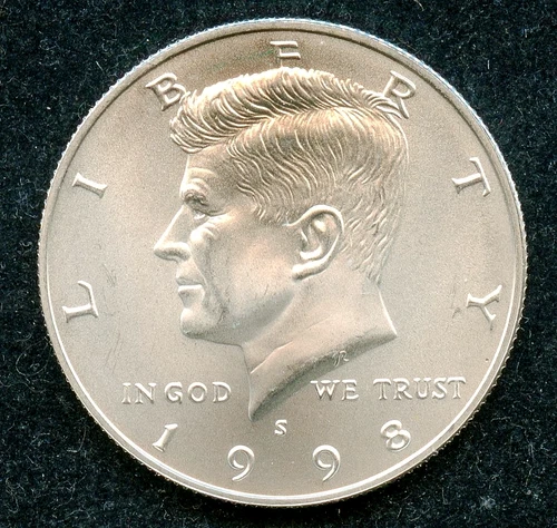 1998-S Kennedy Silver Half Dollar 50c Satin Finish Uncirculated
