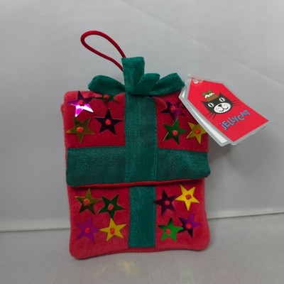 Brandneu mit Etikett Jellycat - Yuletide Pocket Present - kleines Plüschtier 4 Zoll Vintage Weihnachtsdekoration