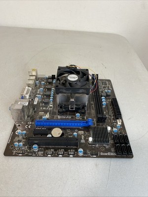 MSI A55M-P33 FM1 AMD Motherboard Combo UNTESTED