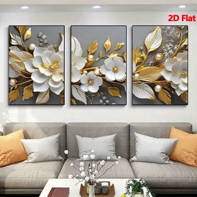3er Set Moderne Boho Poster   Horizontale Leinwandbilder, Art-De  Rahmenlos