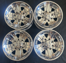 (4) 17" CHIP FOOSE CHROME 8 LUG WHEELS 17x8.5 RIMS 8x6.5 Chevy GMC 2500 3500 SRW