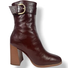 Nine West Y2K 90s Vintage Style Madden Style Platform Chunky Boot Leather 8.5