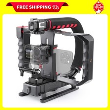 Handheld Stabilizer  Video Cage Rig for DSLR, Smartphone  Action Cameras