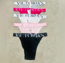 Victoria's Secret Exploded Logo Cotton 90s Brief Panty 5 pack size M