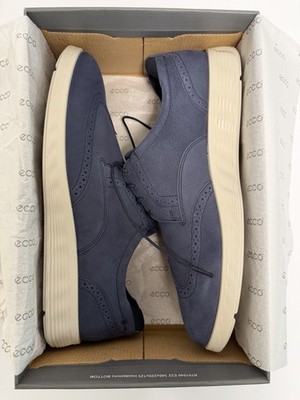 ECCO S Lite Hybrid Brogue Shoes Night Sky Blue EU 47 Men's 13-13.5 US Ecco Shoes