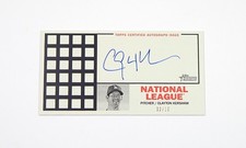 2016 Topps Heritage '67 Punch Outs Box Loader Autographs Clayton Kershaw #'d /10