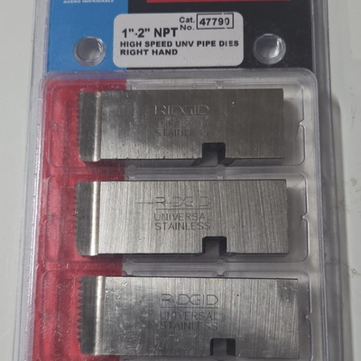#ad RIDGID 47790 1quot; 2quot; NPT High Speed Universal Pipe Die Right Hand $124.99