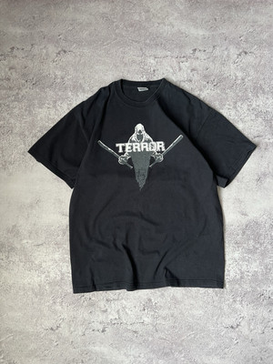 Vintage Terror Metal Band Grim Reaper Black T-Shirt BLACK Size L
