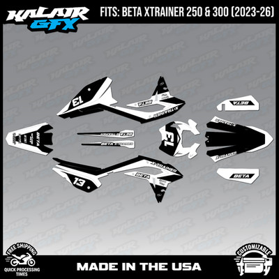 Graphics Kit for Beta Xtrainer 250 300 (2023-2026) Factory Series - White