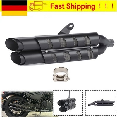 DOPPEL Auspuffanlage Schalldämpfer Slip-On Für Kawasaki Eliminator 450 500 23-26