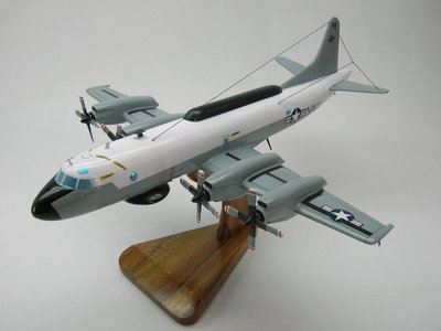 EP-3-E Aries II P-3 Orion P3 Airplane Desktop Kiln Dry Wood Model Small New