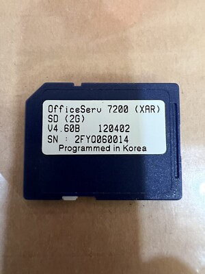 Samsung 2GB SD Media Card for OS7200 KPOSDWSDC/XAR For MP20 Processor *Refurb*
