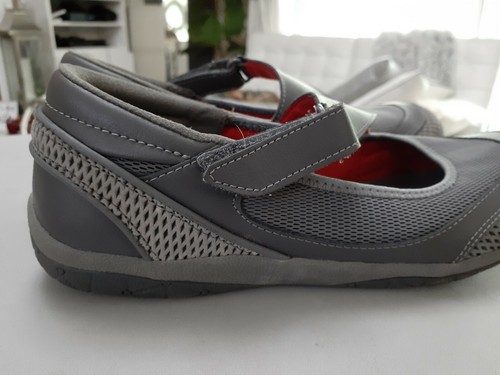 Colección Clarks Suave Cojín Gris Mujer 13291 Planos Sin Cordones Talla 9M - Imagen 3 de 10