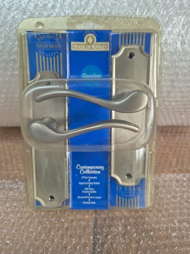 House Of Rothley Barcelona Contemporary Solid Brass Door Handles New Sealed Pair