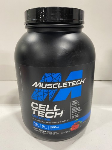 Muscletech Cell Tech Creatine Muscle Builder 6LB Fruit Punch | EXP. 11/14/2025