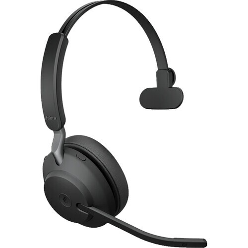 Jabra Evolve2 65 Mono Wireless On-Ear Headset (Microsoft Teams, USB Type-A, Blac - Picture 3 of 5