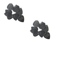Pickboy Guitar Picks 20 Picks Pos-a-Grip Polycarbonite Black .70mm Heavy