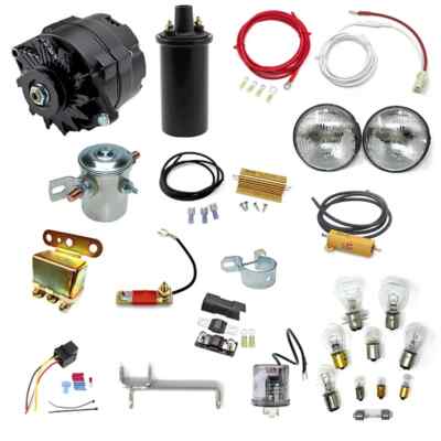 For 1938 Plymouth Deluxe 6 Volt To 12 Volt 100 AMP Electrical