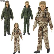 Camouflage Clothes Set For 12" Boy Doll Outfits Fashion Hoodies Coat Pants Shoes