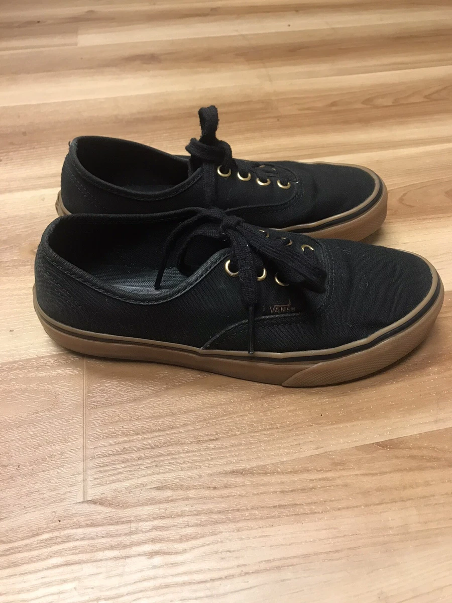Girls black best sale vans size 4