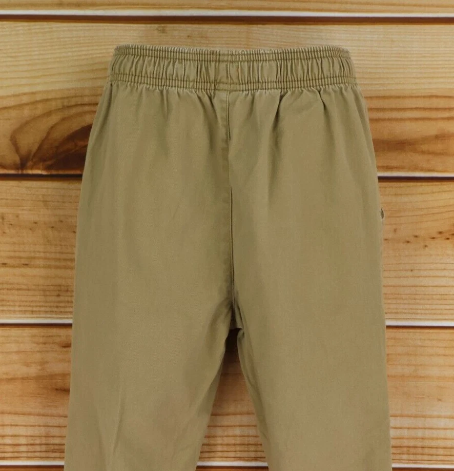 Calça jogger Faded Glory masculina tamanho M marrom algodão bolsos cordão cintura elástica - Imagem 4 de 4