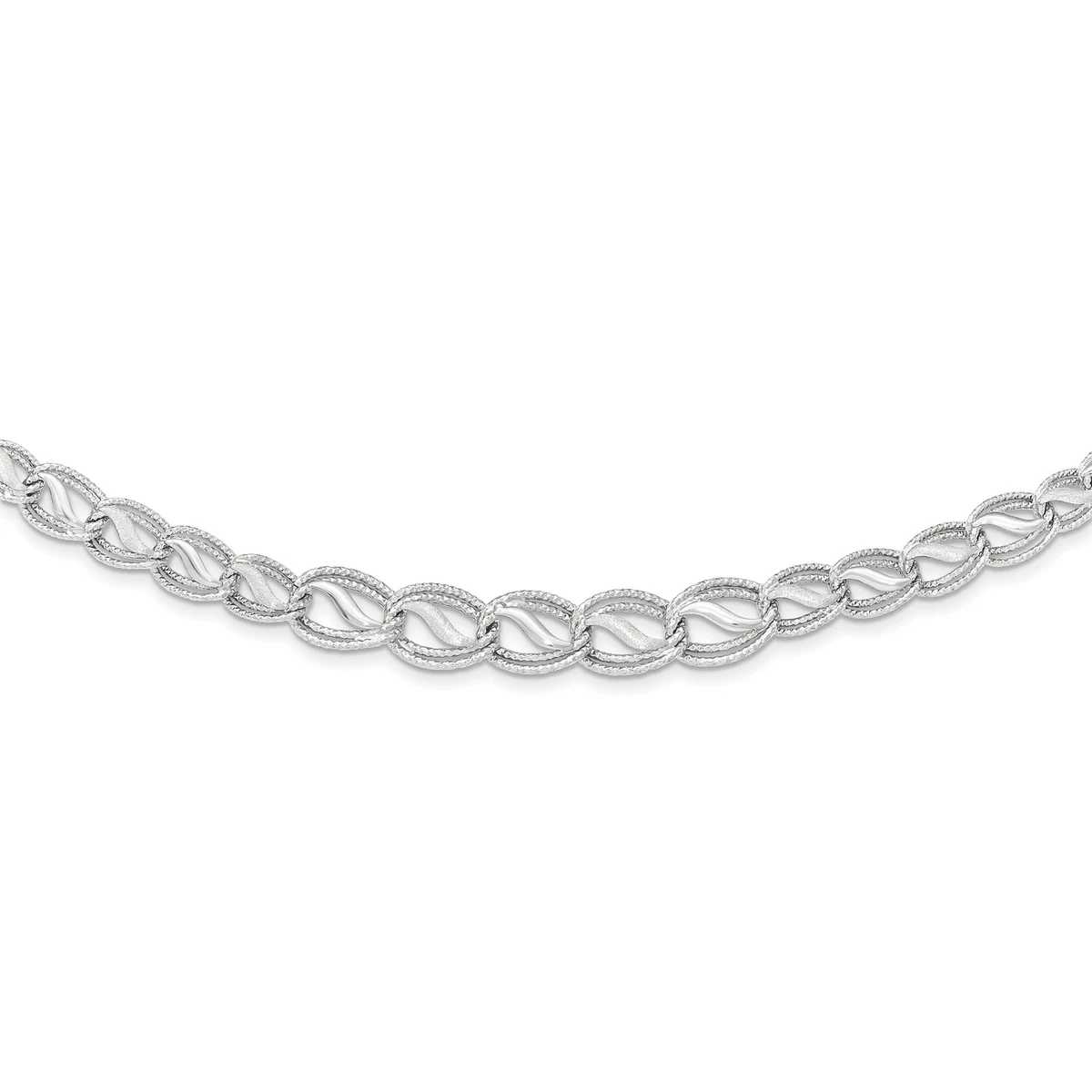 17 inch on sale white gold chain