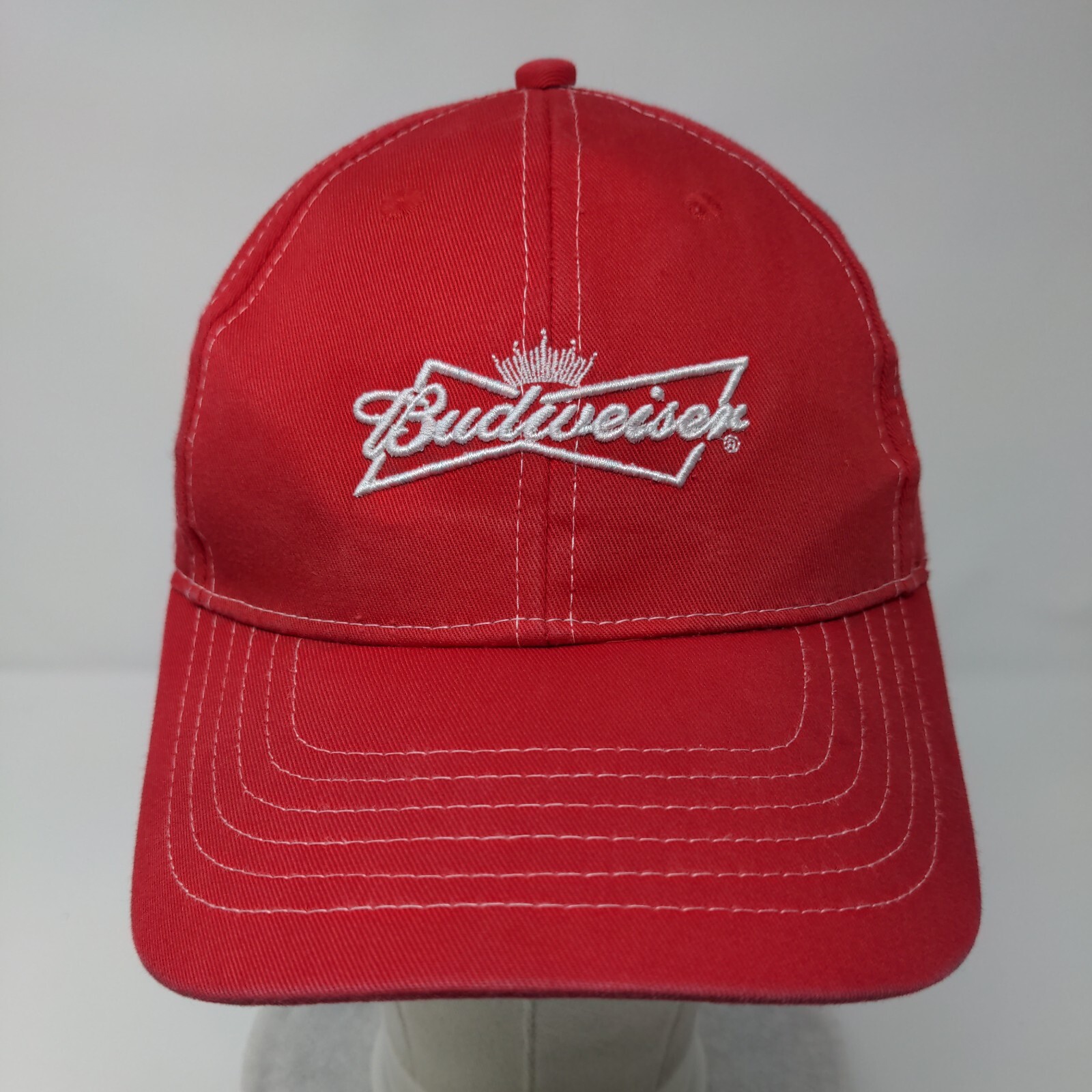 Budweiser Strapback Hat Red One Size Adjustable E… - image 2