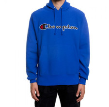  NWT CHAMPION MEN REVERSE WEAVE CHAIN STITCH SCRIPT HOODIE GF68 Y07471 BLUE XS-L