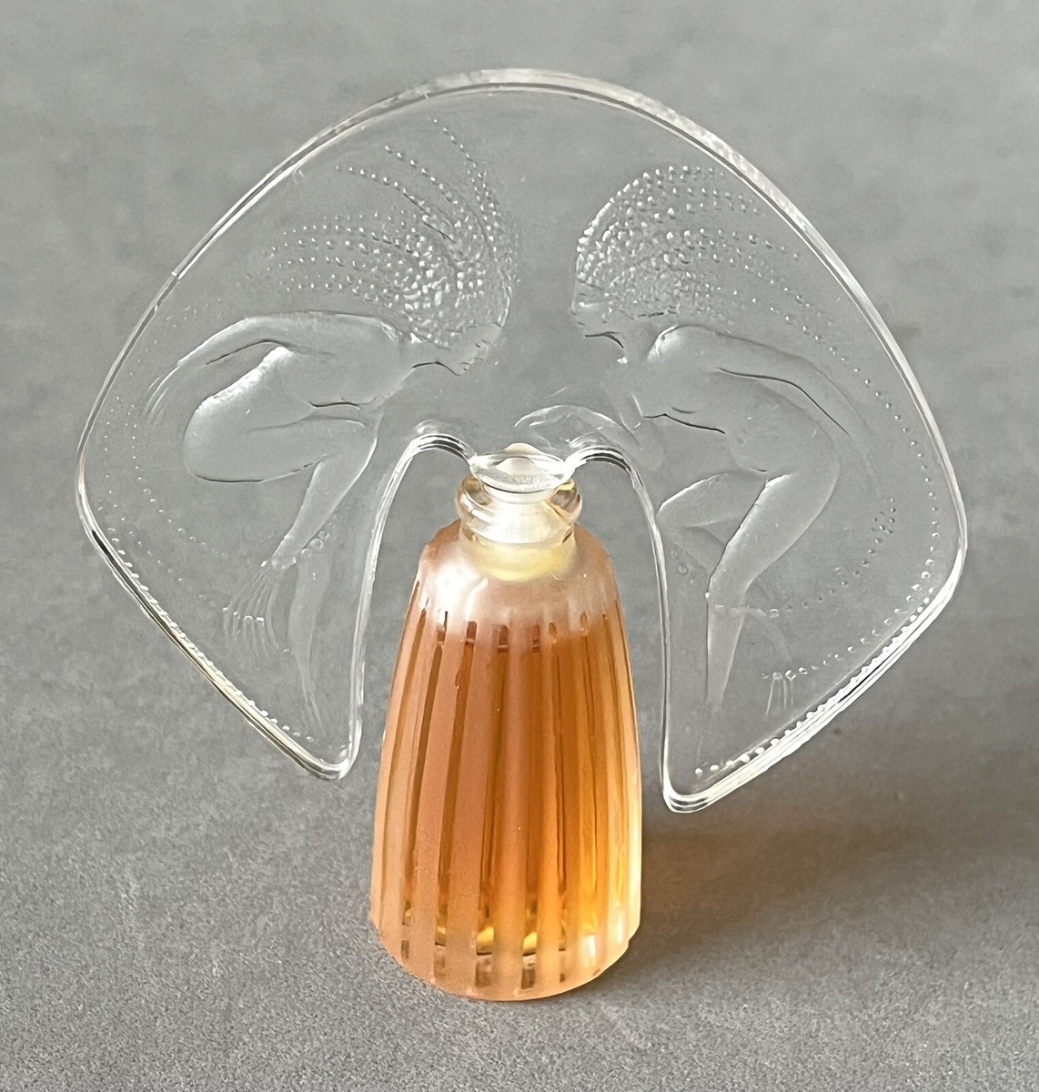 LALIQUE Mini Flacon 1998 Miniature Perfume Bottle ONDINES