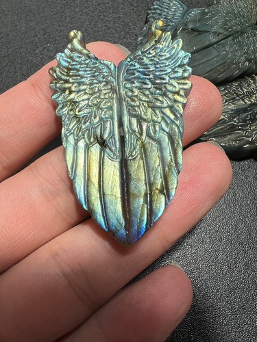 25Kinds Natural Labradorite Quartz Crystal Carved Skull Reiki Healing Decor - Picture 134 of 135