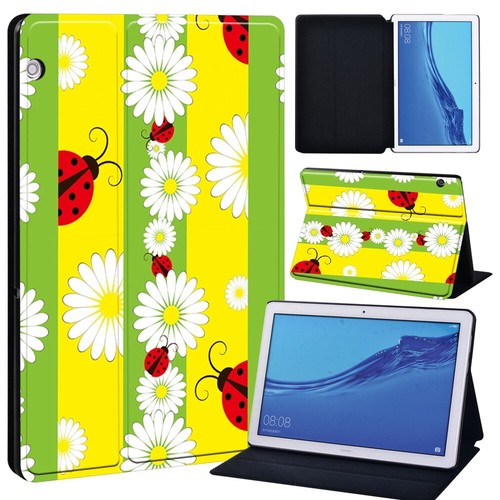 Printed Leather Stand Cover Case For Huawei MediaPad T5 10.1"/T3 /M5 Lite New - Afbeelding 12 van 28