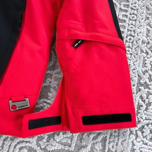 Karbon Velocity Youth Insulated Ski Jacket 12 Red/Black Waterproof $170 Worn 1X - Picture 7 of 16