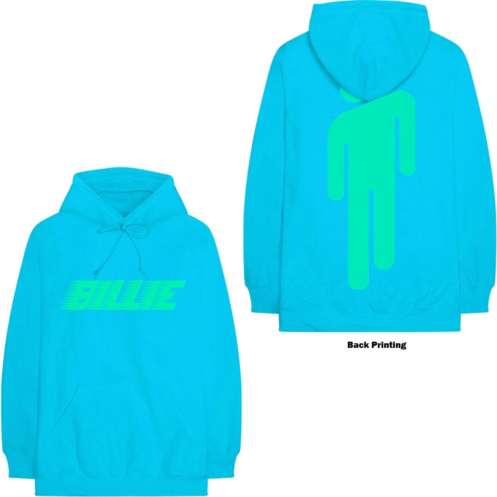 Billie Eilish Unisex Pullover Hoodie: Logo & Blohsh