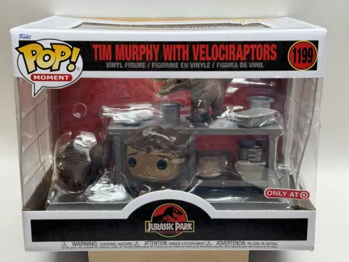 Funko Pop! Moment Jurassic Park: Tim Murphy w/ Velociraptors #1199 *Target* NEW