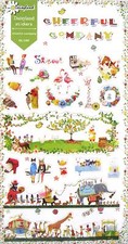 Daisyland Cheerful Company Transparent Scrapbooking Sticker Sheet  KAWAII 