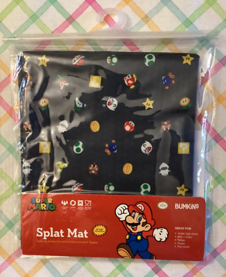 New Bumkins Splat mat 42'' x 42'' Nintendo Super Mario
