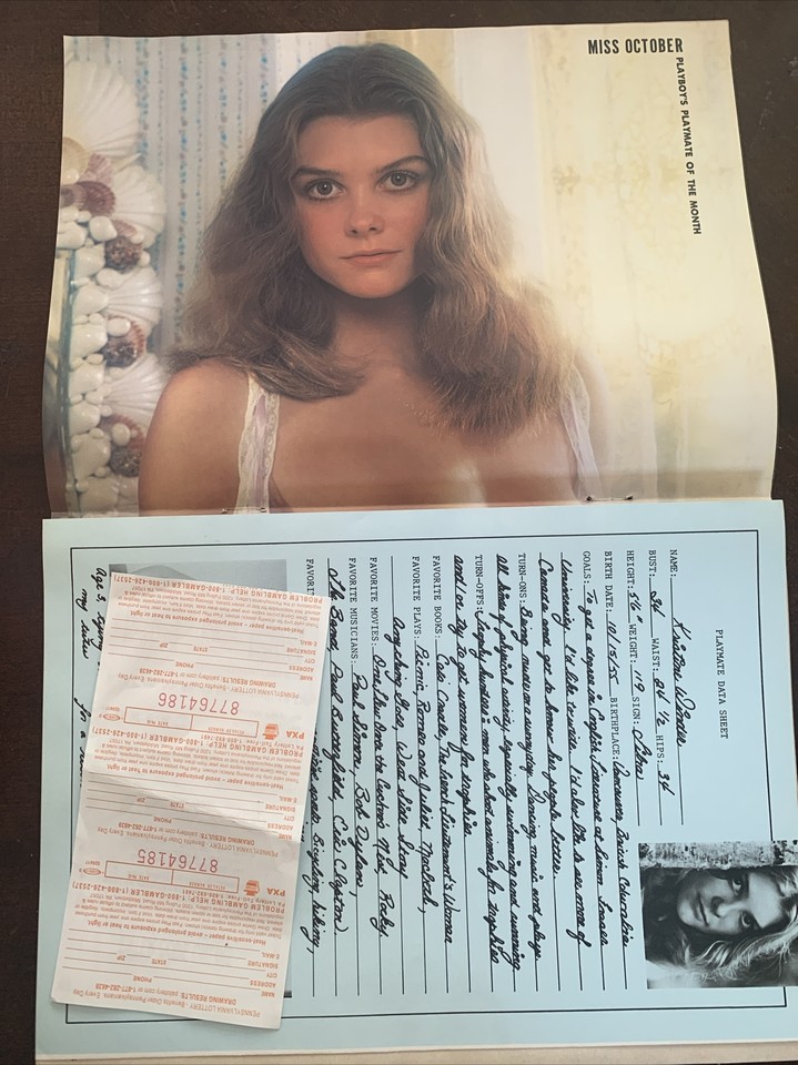 Playboy Centerfold & Pictorial Only, October 1977, Kristine Winder VF