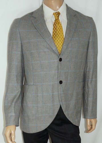 42R Steven Alan Lightweight Unstructured Blazer - 42 Gray Check 2Btn Suit Jacket - Picture 1 of 6